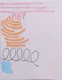 Giorgio Griffa, Tre linee con arabesco n. 887