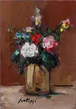 Fiori by Sergio Scatizzi, oil on card, offered Nov 2019