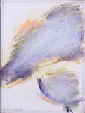 Claudio Verna, Senza titolo, 1986, mixed media on card