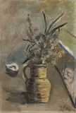 Brocca con fiori by Filippo de Pisis, 1926, oil on cardboard, offered Nov 2019