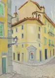 Angolo di città by Rodolfo Marma, 1980, oil on canvas, offered Nov 2019