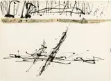 Achille Perilli, Senza titolo, 1959, inchiostro and collage on paper