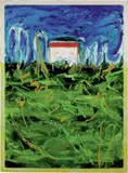 Mario Schifano, La casa, 1988, enamel and acrylic on canvas