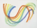 Piero Dorazio, Senza titolo, 1966, pastelli on paper