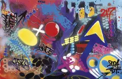 Torrick Ablack, Senza titolo, 2004, acrylic on canvas