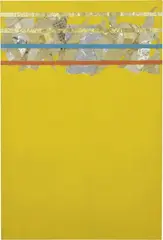 Emblematische Blumen by Luciano Bartolini, 1990, mixed media on paper applicata on canvas, offered Nov 2019