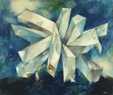 Gianni Dova, Figura di cristallo, 1965, oil on canvas