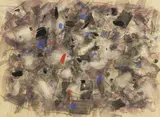 Senza titolo by Tancredi Parmeggiani, 1955, tempera and pastel on card, offered Nov 2019