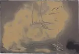 Antoni Tàpies, Fulla, 1985, mixed media on paper applicata on canvas