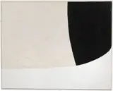 Alberto Burri, Bianco Nero, 1969, Acrilico