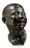 Fanciullo che ride by Agostino Giovannini, scultura in bronze, offered Oct 2019