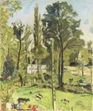 Mario Cavaglieri, Vista di Peyloubère con la cascata di Gers