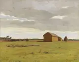 Memo Vagaggini, Tombolo, 1939, oil on compensato