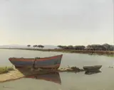 Memo Vagaggini, Castiglione della Pescaia, La Bruna, oil on compensato