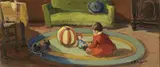 Il gioco by Cafiero Filippelli, oil on compensato, offered Oct 2019