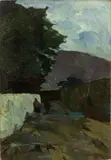 Notturno by Renato Natali, oil on cardboard, offered Oct 2019