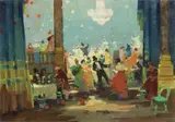 Mascherata by Renato Natali, oil on canvas, offered Oct 2019