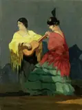 Gitane by Renato Natali, oil on canvas, offered Oct 2019