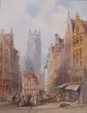 William Callow, La Chiesa di San Salvatore a Bruges