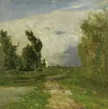 Beppe Ciardi, Impressione del Sile, 1911, oil on canvas