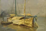 Guglielmo Ciardi, Barche sul mare