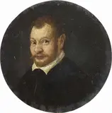 Annibale Carracci, Ritratto virile, oil on rame