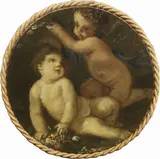 Giacomo Parolini, Sei tondi raffiguranti «Giochi di puttini», oil on canvas