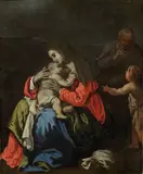 Giovanni Bilivert, Sacra Famiglia con San Giovannino, oil on canvas