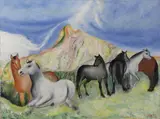 Giuseppe Cesetti, Pascolo a Cortina