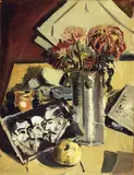 Natura morta con il quadro di El Greco by Filippo de Pisis, 1926, oil on cardboard applicato on canvas, offered Jun 2019