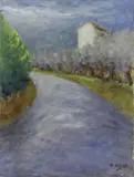 Paesaggio by Ottone Rosai, 1948, oil on canvas, offered Jun 2019
