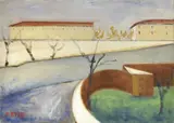 Paesaggio by Ottone Rosai, 1955, oil on canvas, offered Jun 2019