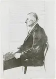 David Hockney, Ritratto di Felix Mann, 1969, lithograph on paper Giappone