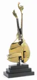 Arman, Chitarra portoghese, scultura in bronze