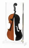 Arman, Dance du feu, 1997, Violino bruciato in resina