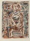 Massimo Campigli, Senza titolo, lithograph a colori