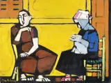 Domenico Cantatore, Donne del sud, oil on canvas