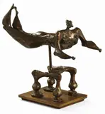 Luciano Minguzzi, Il nuotatore, scultura in bronze