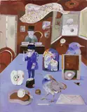 Senza titolo by Antonio Possenti, oil on panel, offered Jun 2019