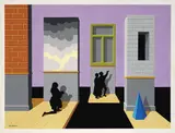 Senza titolo by Alexis Keunen, 1982, acrylic and oil on paper, offered Jun 2019