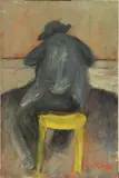 Omino all'osteria by Ottone Rosai, 1946, oil on panel, offered Jun 2019