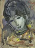 Primo Conti, Giovinetta, 1967, oil on paper