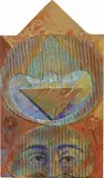 Bruno Ceccobelli, Protetto diletto, collage and mixed media on cardboard