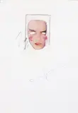 Mario Schifano, Senza titolo, mixed media on paper