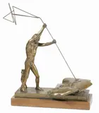 Ugo Attardi, Senza titolo, scultura in bronze