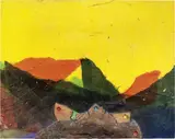Roberto Crippa, Senza titolo, 1970, collage and sughero on panel