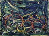 Naturale by Mario Schifano, enamel on paper applicata on canvas, offered Jun 2019