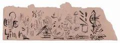 Jackson Pollock, Calligraph, 1952-1956, ink and wash on rice paper