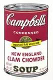 Campbell's Soup II (New England Clam Chowder) by Andy Warhol, 1969, screenprint on paper, offered Jun 2019