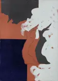 Senza titolo by Tano Festa, 1986, acrylic and assemblaggio on canvas, offered Jun 2019
